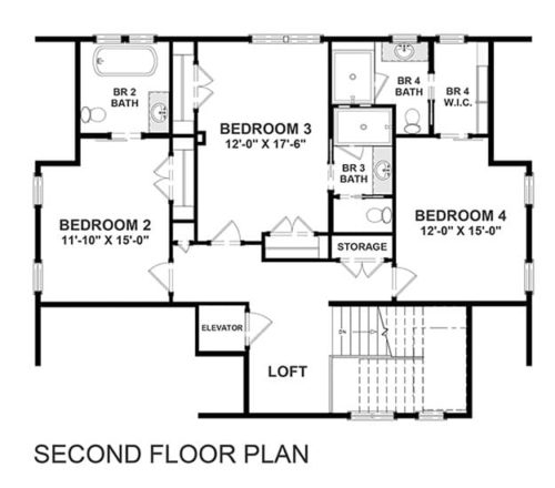 Half Crescent Cottage - Coastal House Plans from Coastal Home Plans