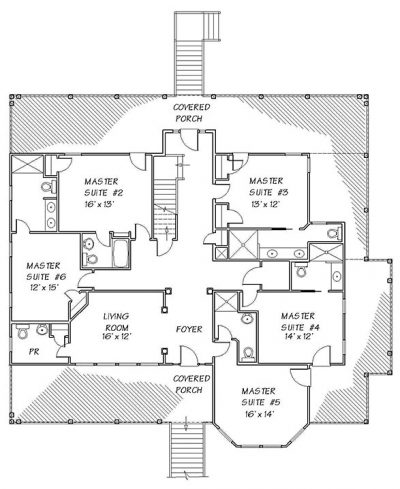 Turtle Point - Coastal House Plans from Coastal Home Plans